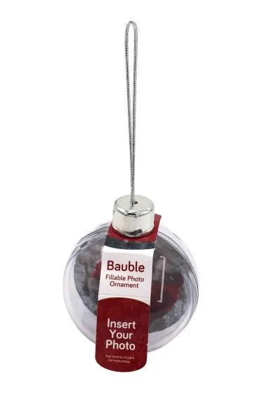 Bauble Fillable Photo Ornament