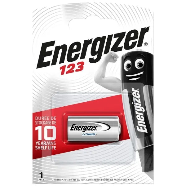 Energizer 123 lithium pack of 1 battery
