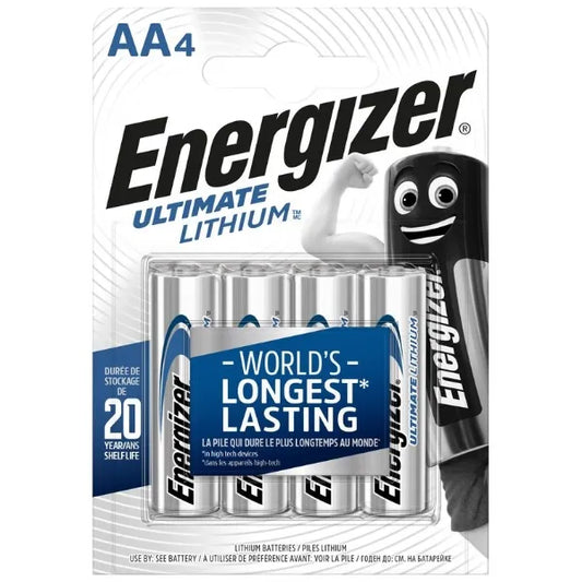 Energizer ultimate L91 AA lithium pack of 4 battery