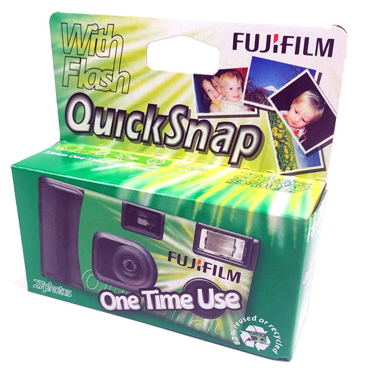 Fujifilm 27 exposure disposable single use camera with flash